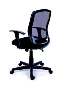 MAYAH "Fun" irodai szék fekete szövetborítás, feszített hálós háttámla  (BBSZVV08 / 11426 BLACK)